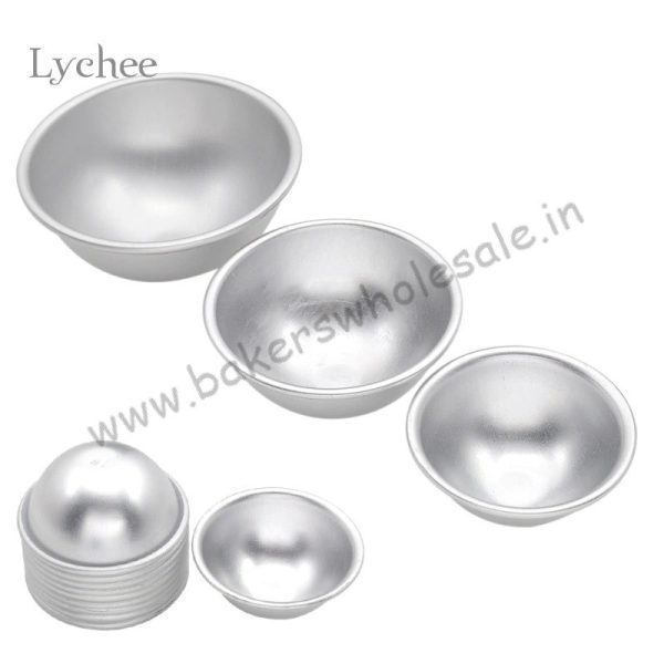 1Pc Aluminum hemisphere half round 3D molds Cake Dessert Mold Kitchen Pan Baking Pastry Mould - Image 8