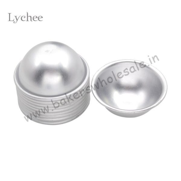 1Pc Aluminum hemisphere half round 3D molds Cake Dessert Mold Kitchen Pan Baking Pastry Mould - Image 7