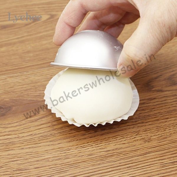 1Pc Aluminum hemisphere half round 3D molds Cake Dessert Mold Kitchen Pan Baking Pastry Mould - Image 4