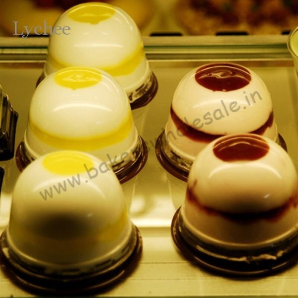 1Pc Aluminum hemisphere half round 3D molds Cake Dessert Mold Kitchen Pan Baking Pastry Mould - Image 3