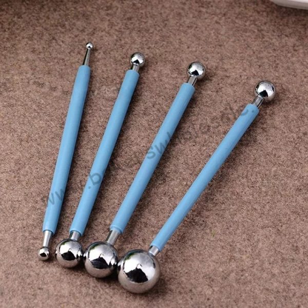 4Pcs/set Ball Tools 8 Head Pen Sugar Craft Fondant Cake Decorating - Image 4