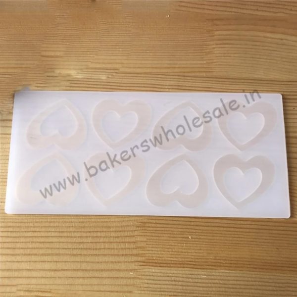 Silicon Double Heart Shape Chocolate Garnishing Mould Cake Decorating - Image 4