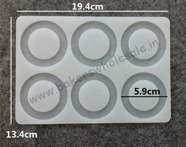 Silicon Ring Shape Chocolate Garnishing Mould Cake Decorating