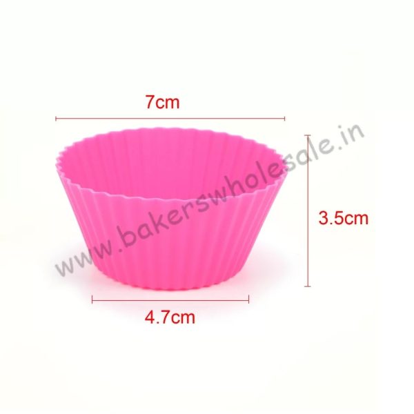 6/12Pcs Silicone Cupcake Mold 7 cm Large Bakeware Cupcake Liner Reusable Muffin Baking Nonstick Molds - Image 3