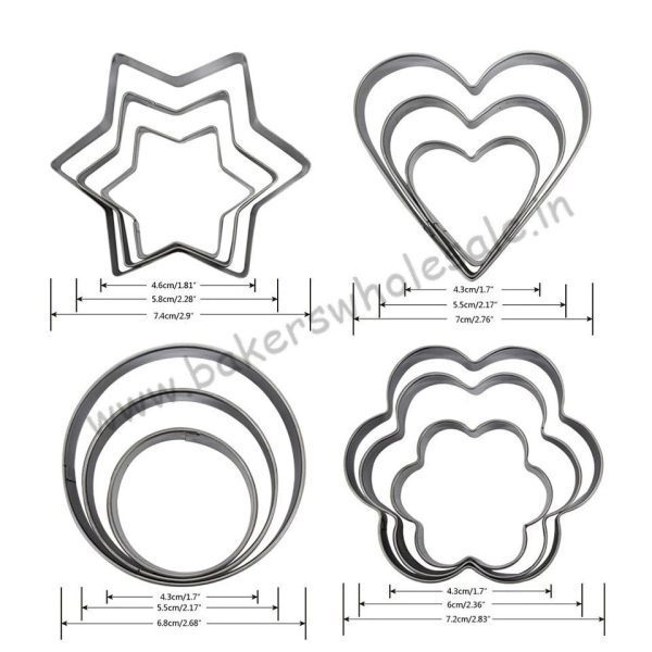 12Pcs/Set Cookie Cutters Moulds Stainless Steel Christmas Fondant Pastry Decorating Tools Baking Mold Fondant Kitchen Accessory - Image 5