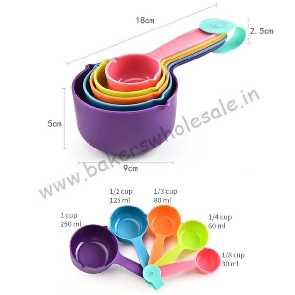 5pcs set Kitchen Baking Tools Plastic Measuring Cups ABS Heavy - Image 9