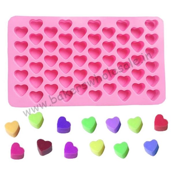 1PC Silicone Chocolate Mold JSC3319 Heart Mini