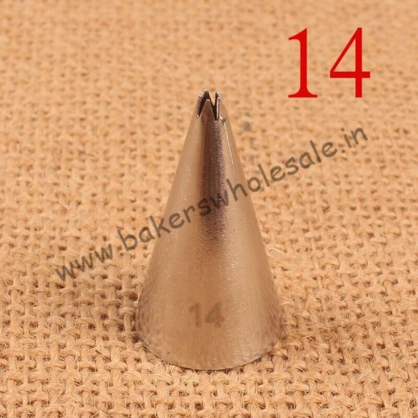 #14 Open Star Small 5-Tooth Shape Icing Piping Nozzles Cake Decorating Cake Tips Bakeware