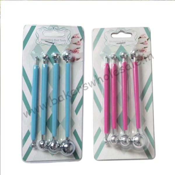 4Pcs/set Ball Tools 8 Head Pen Sugar Craft Fondant Cake Decorating - Image 5