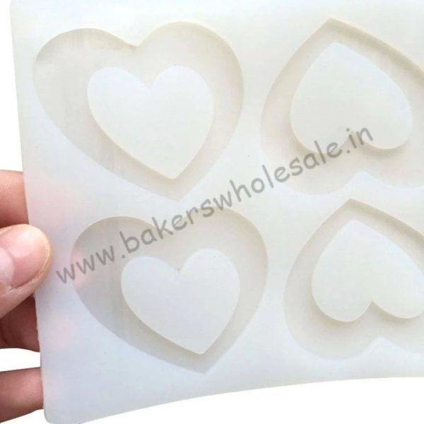 Silicon Double Heart Shape Chocolate Garnishing Mould Cake Decorating - Image 6