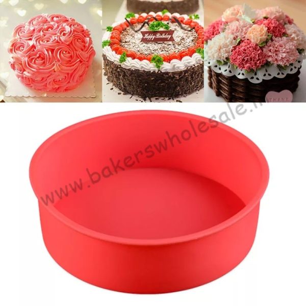 Silicone Cake Mold Round Shape 7 inches Diamter - Image 3