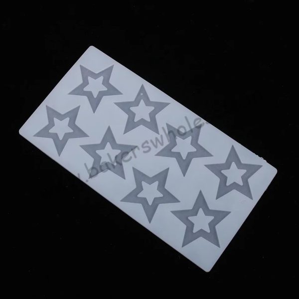 Silicon Star Shape Chocolate Garnishing Mould Cake Decorating - Image 5