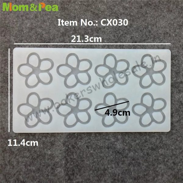 Silicon Flower Shape Chocolate Garnishing Mould Cake Decorating - Image 4