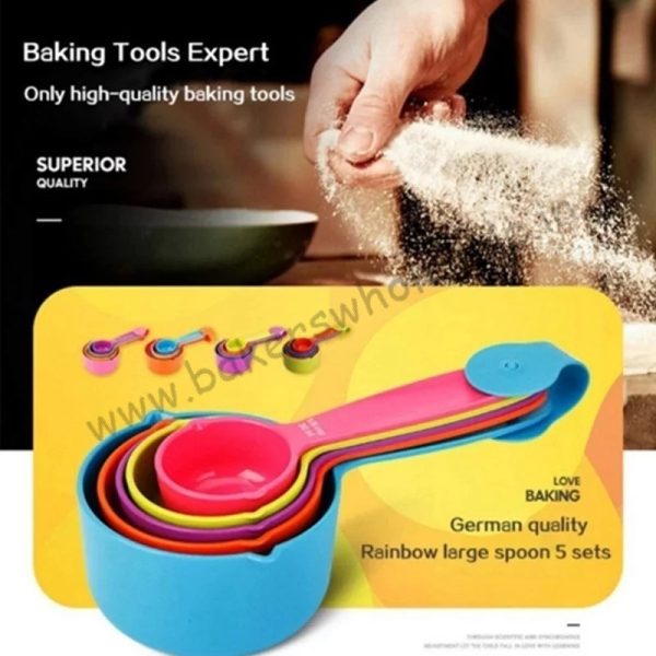 5pcs set Kitchen Baking Tools Plastic Measuring Cups ABS Heavy - Image 6