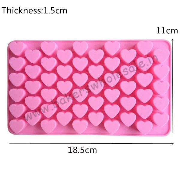 1PC Silicone Chocolate Mold JSC3319 Heart Mini - Image 2