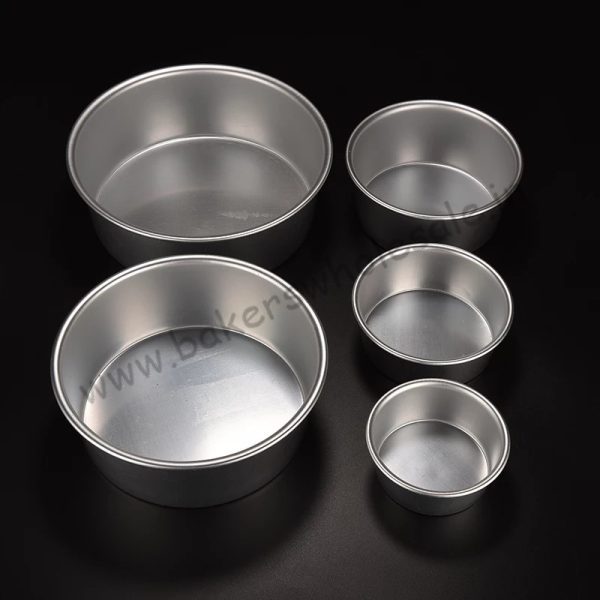 Aluminium Heavy Round Cake Mold (3" to 12 inch Diameter) ( 2.5" Height) - Image 10