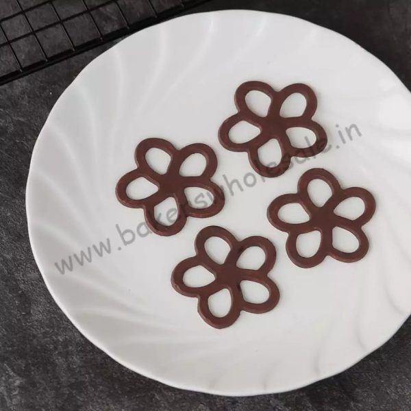 Silicon Flower Shape Chocolate Garnishing Mould Cake Decorating - Image 3