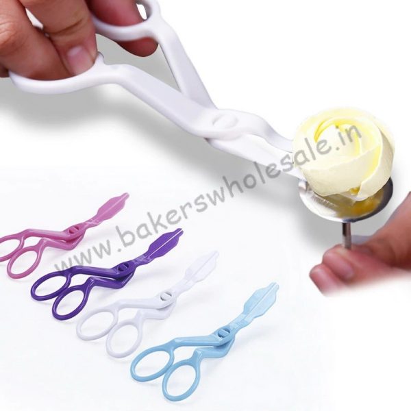 Piping Flower Scissors Rose Décor