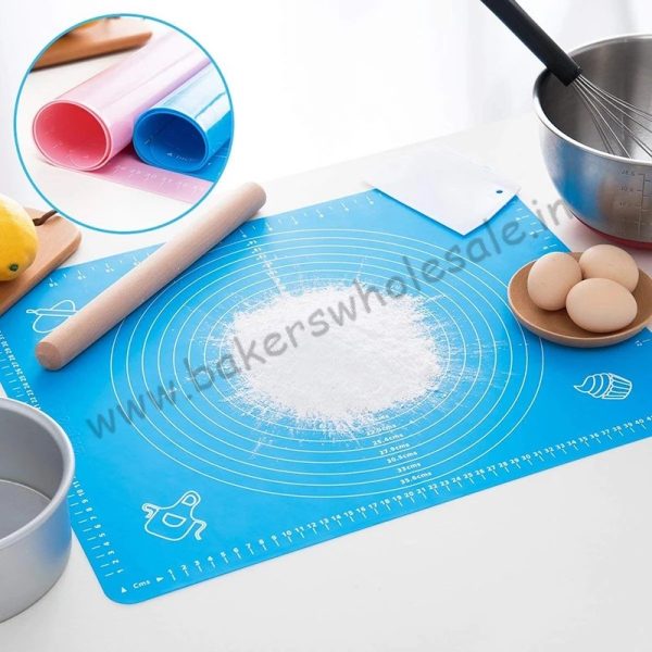 40x50 Cm Size Silicone Mat Fondant Mat Baking Mat Silicone Sheet Pizza Dough Non-Stick Silicone mat - Image 6