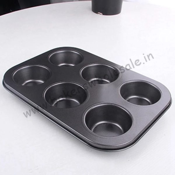 6 Cavity Cupcake Muffin Tray Cupcake Mold Muffin Pan Carbon Steel Baking Pan Non-Stick Bakeware - Image 8