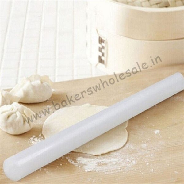 High Quality Plastic White Non-stick Fondant Rolling Pin Fondant Dough Roller