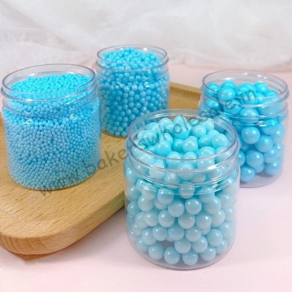 500g Assorted Confetti Edible Beads Sugar Ball Sprinkles Sugar Candy Mixed beads Blue