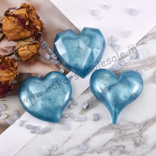 3D heart Shape Chocolate Silicone Mold Mousse Fondant Ice Cube Mould Pudding Candy Soap Candle Mold wedding cake decorating tool - Image 4