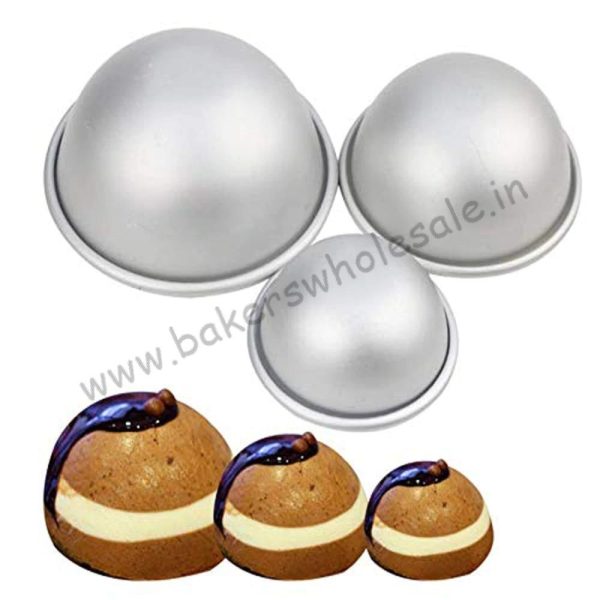 1Pc Aluminum hemisphere half round 3D molds Cake Dessert Mold Kitchen Pan Baking Pastry Mould - Image 11