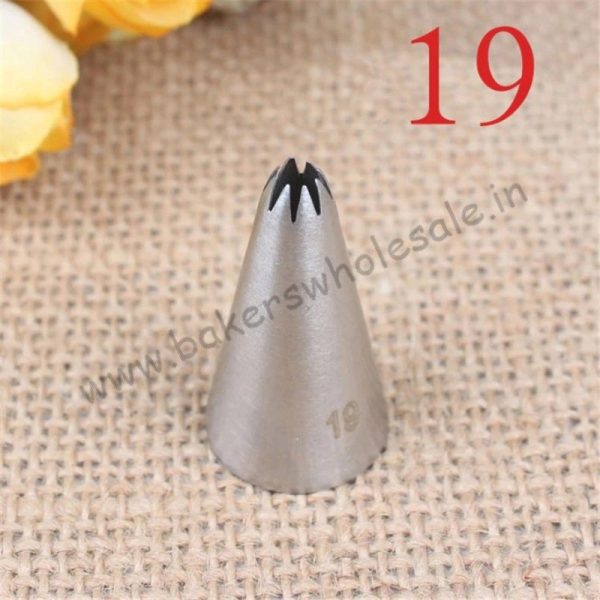 19# Large Size Open Star Icing Piping Nozzles Cake Decorating Cake Tips Bakeware