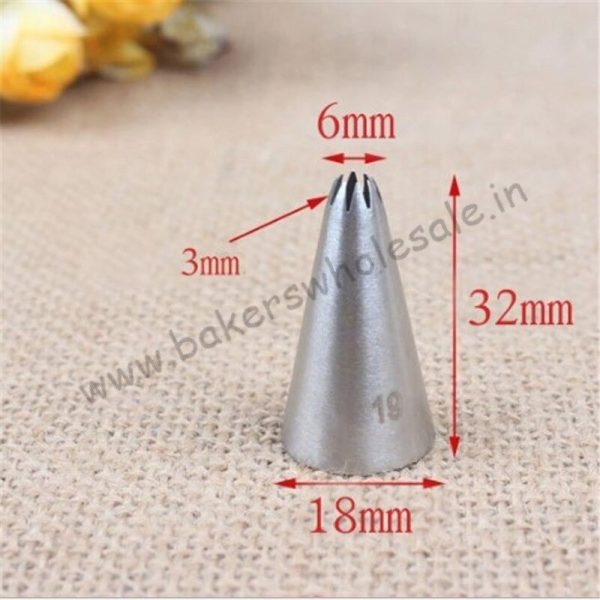 19# Large Size Open Star Icing Piping Nozzles Cake Decorating Cake Tips Bakeware - Image 2