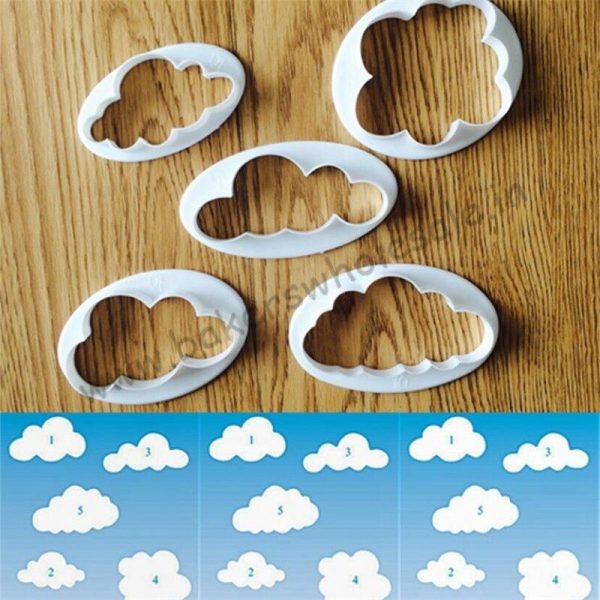 5Pcs/set Fondant Cutter Cloud Plastic Cake cookie biscuit Cutter Fondant Mold Fondant Cake Decorating Tools Sugar craft - Image 7