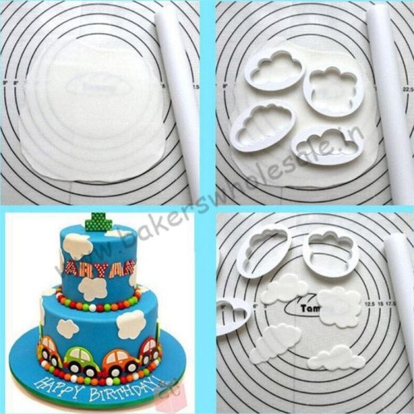 5Pcs/set Fondant Cutter Cloud Plastic Cake cookie biscuit Cutter Fondant Mold Fondant Cake Decorating Tools Sugar craft - Image 3