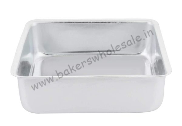 Aluminum Silver Square Cake Mold 250g, 500g, 1Kg 3pcs Set - Image 3