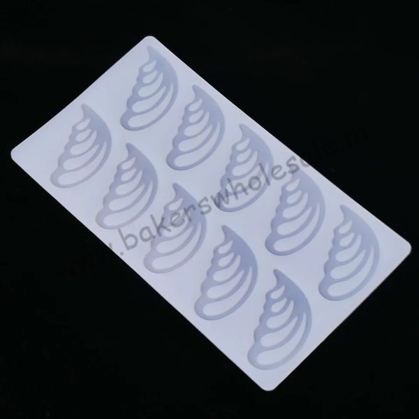 Silicon wing Shape Chocolate Garnishing Mould Cake Decorating - Image 2