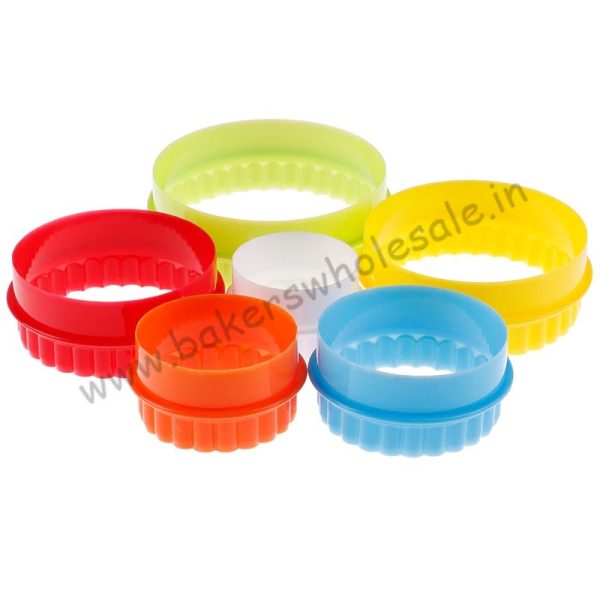 5Pcs Round/Flower Shaped Dual Side frilled Cutter Dough Cutting Tool Dumplings Cutter - Image 7