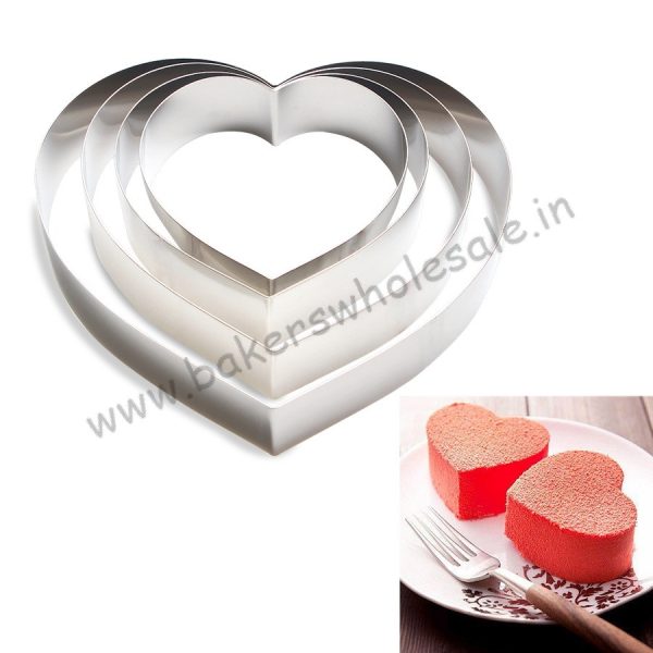 Heart Mousse Ring Stainless Steel Cake Ring