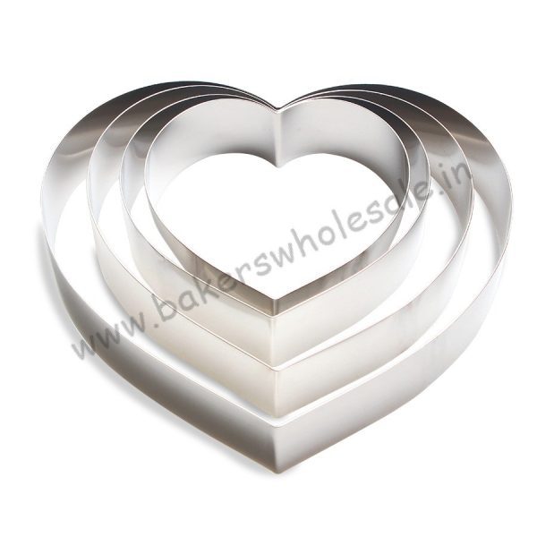 Heart Mousse Ring Stainless Steel Cake Ring - Image 3