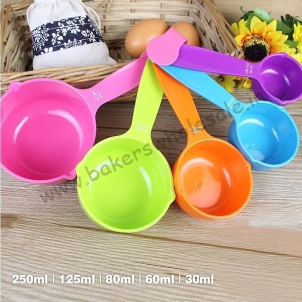 5pcs set Kitchen Baking Tools Plastic Measuring Cups ABS Heavy