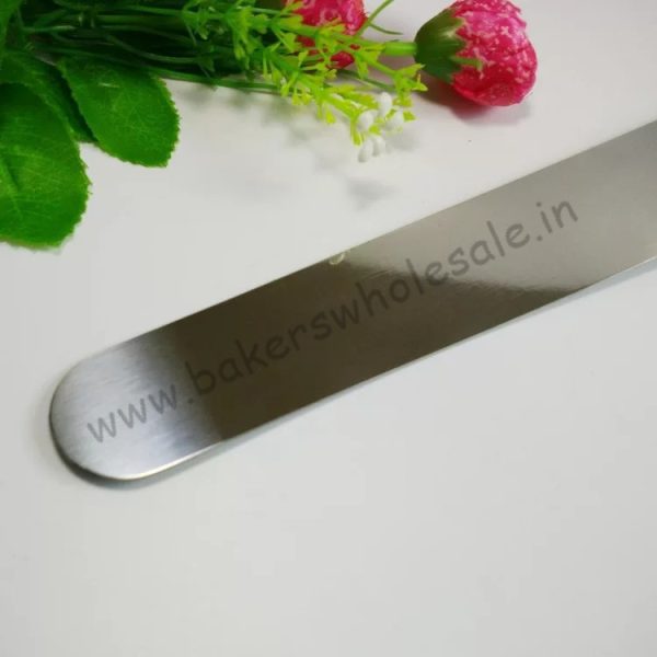 6/8/10/12 Inch Stainless Steel Plain / Straight Cake Icing Pallet Knife Butter Cream Icing Frosting Knife Smoother - Image 3