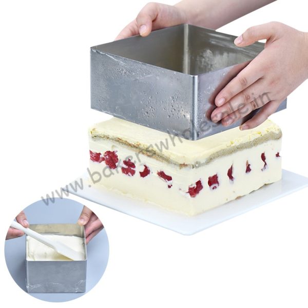 Square Mousse Ring Stainless Steel Cake Ring - Image 6