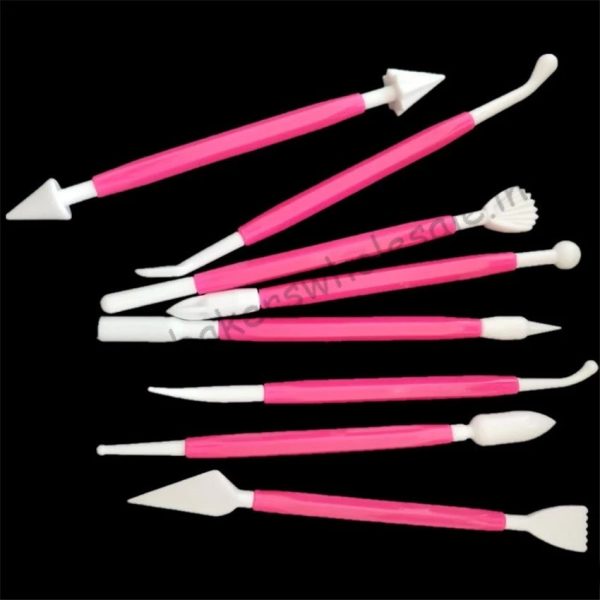 8pcs/set Plastic Modeling Tools Fondant Cake Decorations - Image 5