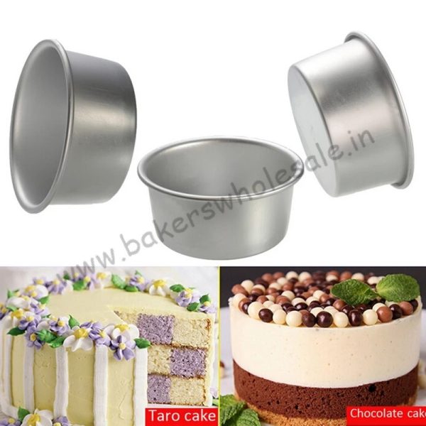 Aluminium Heavy Round Cake Mold (3" to 12 inch Diameter) ( 2.5" Height) - Image 12