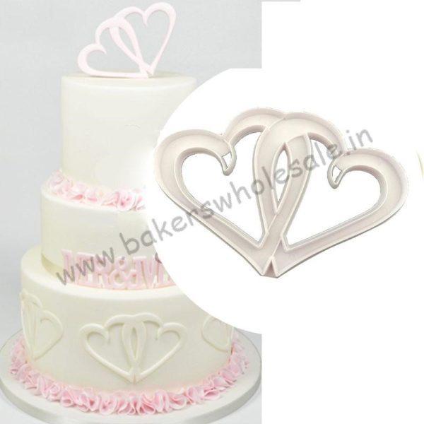 Molds Entwined Heart 3D Fondant Mold Cakes Decorating Tools DIY Gumpaste Chocolate Moulds Kitchen