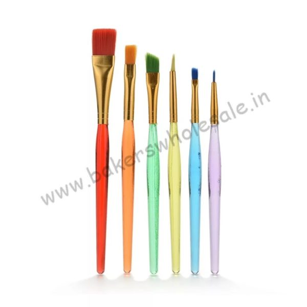 6pcs Baking Tool Brushes Pen Cake Icing Decorating Painting Brush Sets Fondant Sugar Craft Bakeware Cake Tools - Image 6