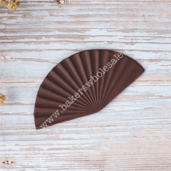 Silicon 4 in 1 Fan Shape Chocolate Garnishing Mould Cake Decorating - Image 2