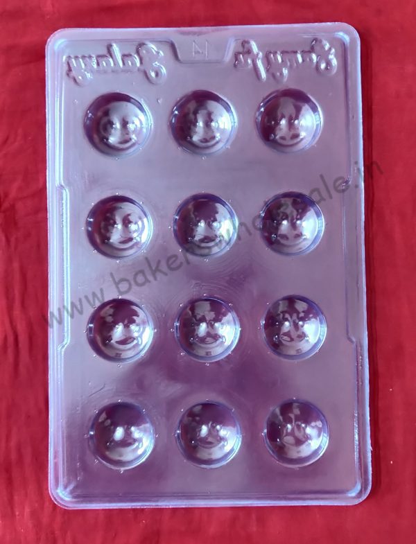 PVC Chocolate Mold Smiley - Image 2