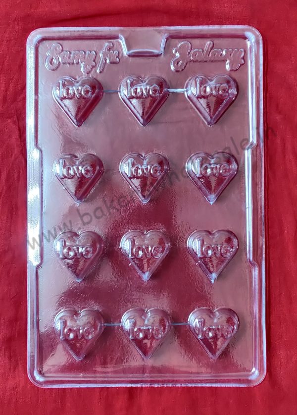 PVC Chocolate Mold Love Heart