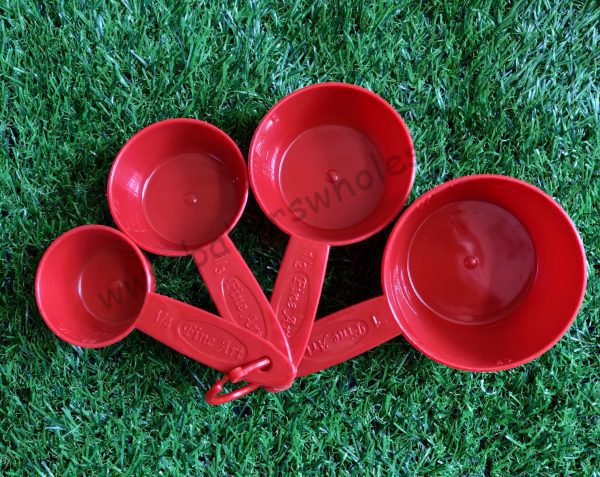 Plastic Measuring Cups 1/4 Cup l, 1/3 Cup , 1/2 Cup , 1 Cup  4PCs set