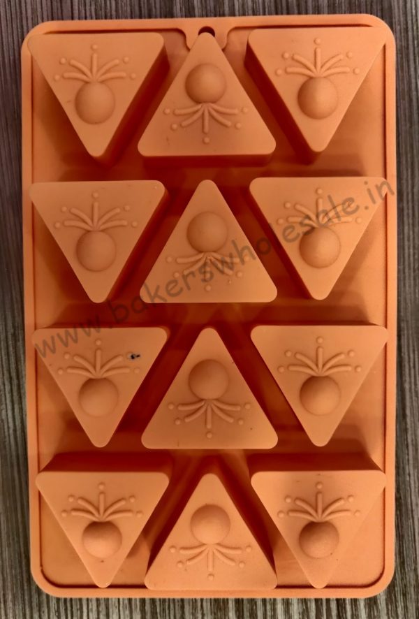 1PC Traingle Shower Anar Diwali Molds Silicone Chocolate Silicone Chocolate Mold