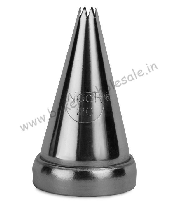 Noor Icing Nozzle No - 20 - Fine 8 Open Star